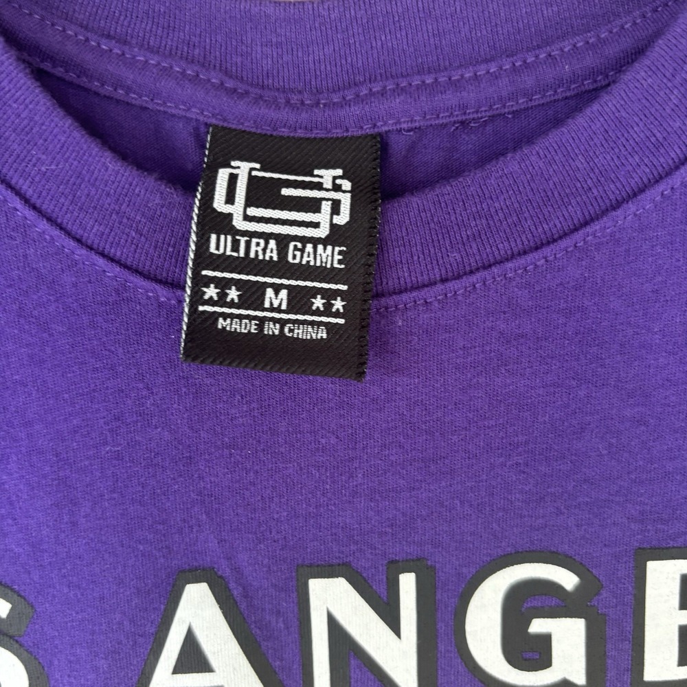 Vintage LA Lakers  Basketball  Purple M Tshirt Western Conferance pacific‎ D.V - Picture 4 of 4